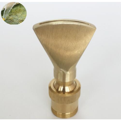 1/2" 3/4" 1" 1.5" 2" Brass Fan Shaped Fountain Nozzles Garden Pond Pool Duck Tail Fountain Nozzles