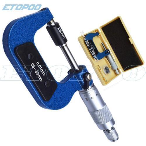 25-50mm 0.01mm Micrometer Measuring Tools Hot Sale Outside Micrometer