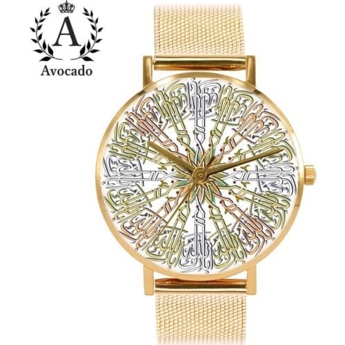 New Beautiful Arabic Watch Quartz Womens Wristwatches Women Luxury Ladies Clock Stainless Steel Mesh Belt Relogio Feminino