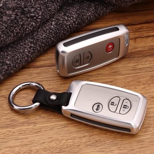 Car Key Case Cover For Toyota Land Cruiser Prado 150 Camry Prius Crown Subaru 2013 2014 Foreste Outback XV legacy fob key ring