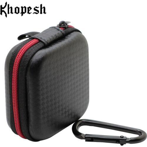 Khopesh Mini Zipper Earphone Headphone Case Portable Earbuds Pouch Box Earphone Storage Bag Case Travel USB Cable Organizer Bag