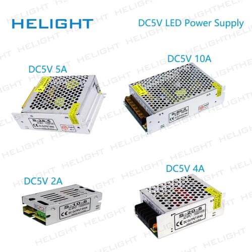 DC5V 2A/3A/4A/5A/6A/8A/10A/15A/20A/25A/30A/40A/50A/60A Power Switching/Supply Transformer for WS2812 WS2801 SK6812 SK9822 Strip