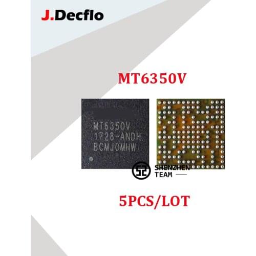 JDecflo 5PCS/LOT PMIC MT6350V 6350V 6350 Power Supply IC For TECNO LENOVO HUAWEI INFINIX Power Management Integrated Circuits