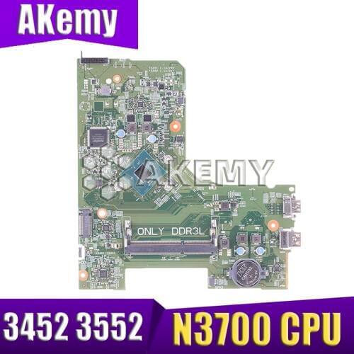 For DELL INSPIRON 3452 3552 laptop motherboard PWB:896X3 14279-1 N3700 CPU CN-0JX7F0 0JX7F0 JX7F0 mainboard NOTEBOOK PC