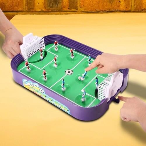 Table Soccer toy Set Children Sports Toy Football Game Desktop Soccer Field Model Kids Boys Soccer Toy Board Game Xmas Gift