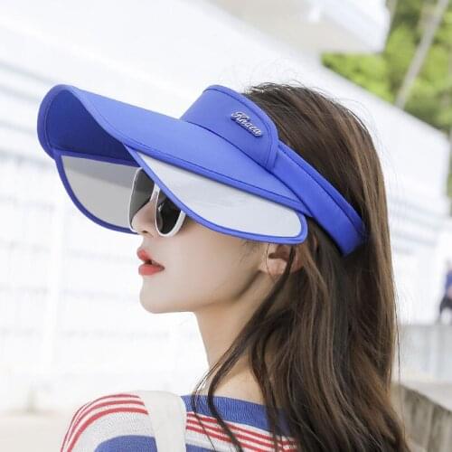 Sun Hat Sunscreen Cap Uv Air Cycling Face Han Edition Joker Big Hat Hats for Women Beach Hat