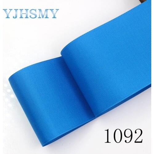 YJHSMY J-181008-L75mm-1092,75mm 10yards Solid Color Ribbons Thermal transfer Printed grosgrain Wedding Accessories DIY materials