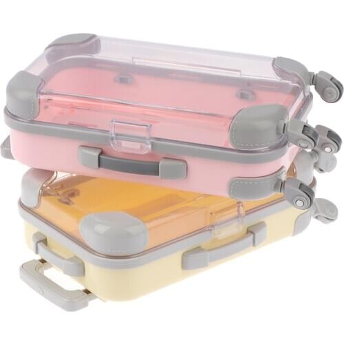 1pcs Eyelash Package Luggage Lashes Suitcase Luxury Mink Lashes Fluffy And Curly Lash Boxes Packaging New