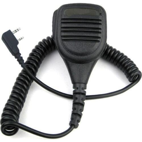 2 Pin Plug PTT Speaker Microphone With 3.5mm Audio Jack For Kenwood Retevis RT5R H777 RT5 For Baofeng UV5R 888S GT-3 Radio