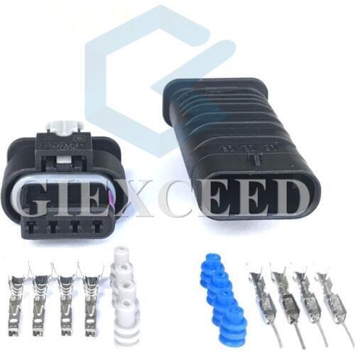 4 Pin 1-1718656-1 1718657-1 Female Male 1718657-1 Waterproof Auto Cable Connector Sensor Socket For Benz