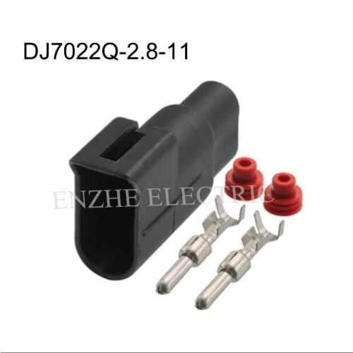 50SET car wire male female cable connector 2 pin connector Waterproof Plugs sockets include terminals seal DJ7022Q-2.8-21/11