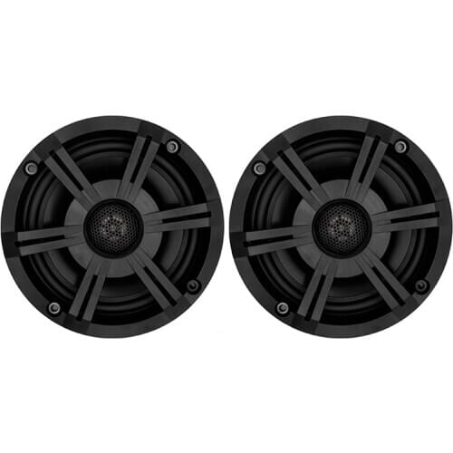 6.5inch 2-Way Coaxial Marine Speakers 240W Waterproof Stereo System Black Outdoor Speaker For ATV Golf Cart Boat Yacht Bathroom