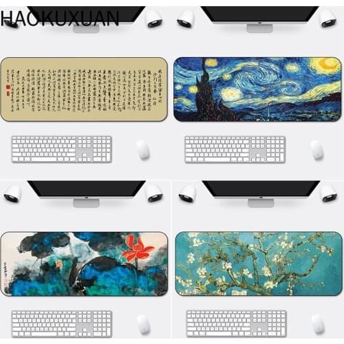 800 * 300 * 2mm Large Mouse Pad Chinese style Gaming Computer Keyboard Mat Gamer Desk Education Office Supplies