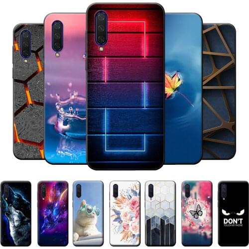 Case For Xiaomi Mi 9 Lite Case Cover Xiaomi Mi 9 Lite Proctective Case For Xiaomi Mi 9 Lite Black TPU Silicone Soft Phone Cover