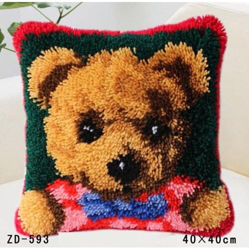 DIY Kits Unfinshed 3D double-dip cloth embroidered carpet / Snail carpet stitch / carpet cross stitch Three puppies