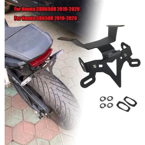 For HONDA CBR650R CB650R 2019 2020 2021 Registration License Plate Holder Tail Tidy Fender Eliminator LED Light Accessories