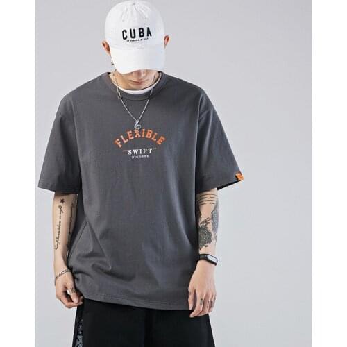 Letter Printing TShirt For Men Top Harajuku Manga Womens T-Shirt 2021 Kpop 100% Cotton Blouses Oversize T-Shirts