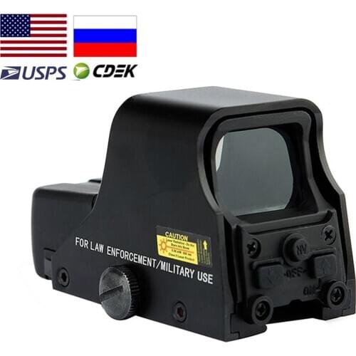 551 Red Green Dot Holographic Sight Scope Hunting Red Dot Reflex Sight Riflescope with 20mm Mount for Airsoft Gun Holographic