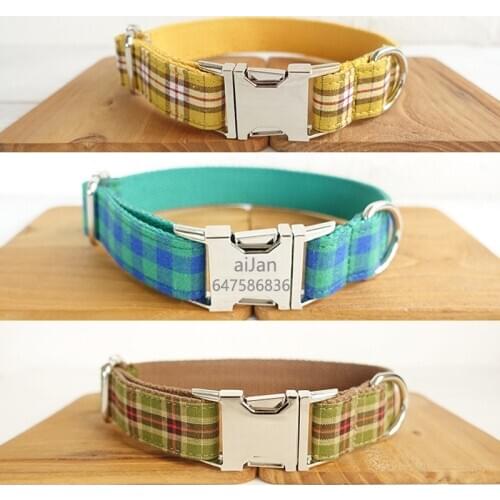 Customized Personalized Nylon Dog Collar for Small Medium Large Dog Puppy Cat Collars bow tie Qucikly Release Buckle Adjustable