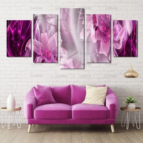 Plant Painting Flowers Home Wall Decoration Painting Lily Poster Decoration In Bedroom Living Room Canvas Painting Hd Printing