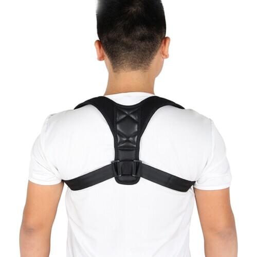Bone Posture Corrector Kyphosis Medical Adjustable Lock Female Male Universal Upper Back Support Shoulder Support Strap