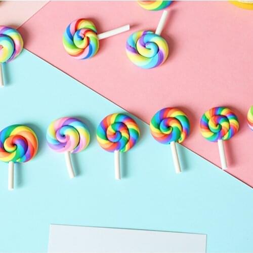 Mini Rainbow Lollipop Colorful Cream Sugar INS Photography Props Photo Studio Accessories DIY Decorations estudio fotografico