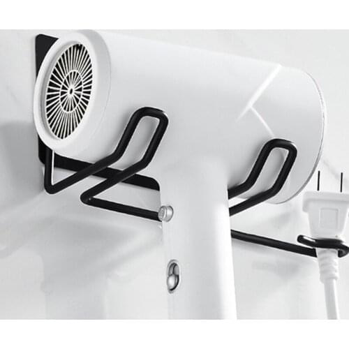 Wall Mounted Rack Organizer Hair Straightener Dryer Holder Blowing Storage Hair Styling Tool Shelf for Bathroom