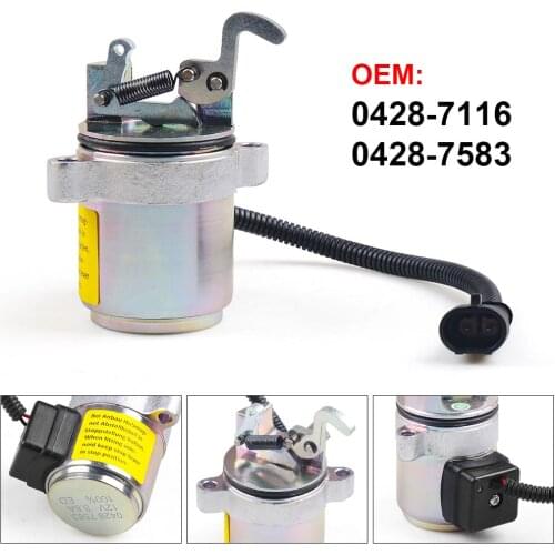 New 12V Fuel Shutdown Shut Off Solenoid Valve 04287583 0428-7583 0428-7116 For Deutz Engine 1011 / 2011