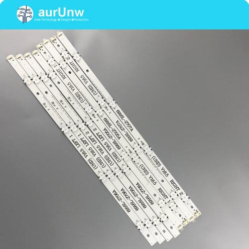 New Kit 8 PCS LED backlight strip for LG 49UH603V 49UH620V LC490DGE 6916L-2705A 2706A 2707A 2708A 6916L-2709A 2710A 2711A 2712A