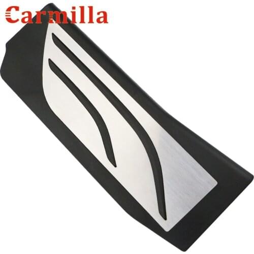 Carmilla Stainless Steel Foot Rest Pedals Footrest Pedal Cover for BMW 5 Series G30 G38 520d 520i 525i 528i 530i 2017-2021