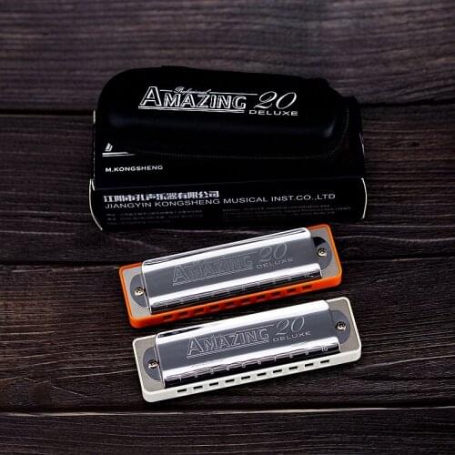 Tremolo Blues Harmonica Chromatic Professional Portable Beginner Musical Children Gift Harmonijka Woodwind Instrument ED50KQ
