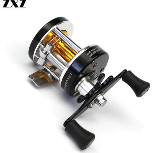 Copper Aluminum Alloy Right Hand Spinning Trolling High Speed 3.8:1 Fishing Reel Boat Reel Multiplier Drum Reels Fish Wheel Tool