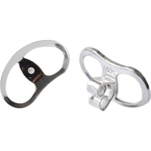 Earnut, solid 925 sterling silver earring backs,earring friction butterfly back stopper for earstuds, stud earrings diy