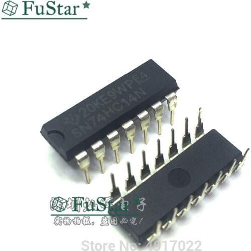 10PCS SN74HC14N DIP-14 SN74HC14 DIP 74HC14N DIP14 74HC14 new and original IC Six-phase Schmidt Flip-Flop