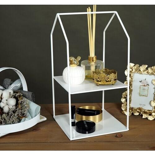 Iron house cupcake stand decorating tools for wedding dessert home decoration cake pops perfume display jewelry holder