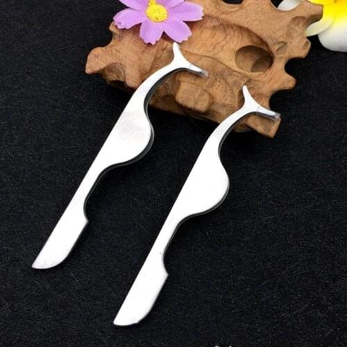10pcs Professional Eyelash Tweezers Curler Mascara Applicator Remover Steel Eye Lashes Tweezers Beauty Makeup Tools