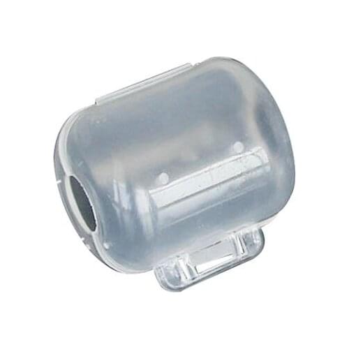 Squid Hooks Protector 10PCS 3 Sizes Wood Shrimp Hooks Cover Jig Squid Umbrella Hook Caps Bonnets Protector Transparent