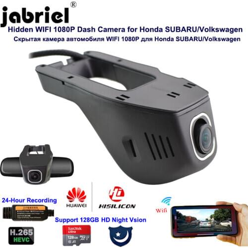 Car Camera dvr HD 1080P dash cam 24H video recorder for honda civic fit crv for subaru forester impreza Volkswagen toyota skoda