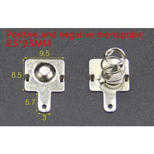 Free delivery 100pcs AAA battery 7 positive and negative single contact spring plate