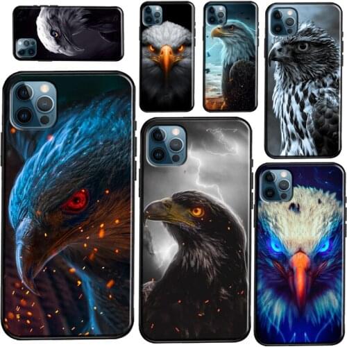 Eagle Hawk Bird Animal Silicone Case For iPhone 12 11 Pro Max 7 8 Plus SE 2020 12 Mini X XR XS Max Back Cover