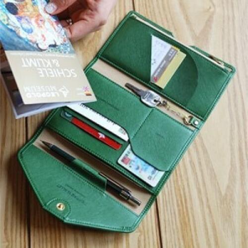 Tripping Wallet Travel Passport Holder Credit ID Card Cash Ticket Coupons Purse Case Functional Clutch Wallet