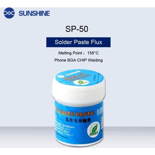 SP-50 CPU Special Solder Paste Flux 158 Degree Melting Point Phone BGA CHIP IC CPU Easy Welding For Solder Iron Station Repair