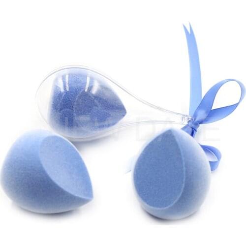 Dual Layer Latex Free Microfiber Micro Fiber Velvet Flocking Power Powder Puff Make Up Face Blending Makeup Sponge