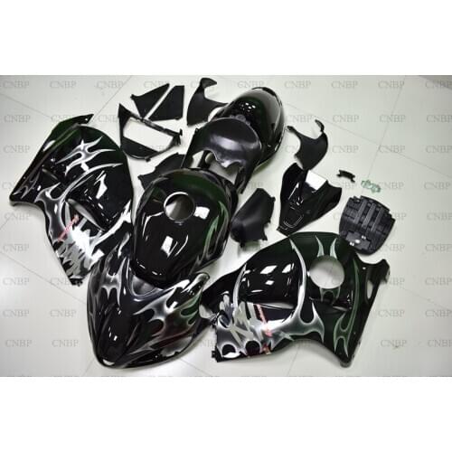 GSXR 1300 1997 - 2007 Plastic Fairings GSX-R1300 99 00 Motorcycle Fairing HAYABUSA 2004 Black Silver Frame Fairings