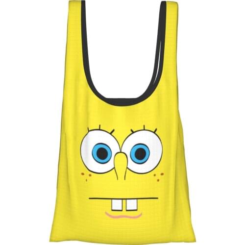 Sponge Baby Bag Women Cheap Fold eco-friendly Bag Comic anime Ins Shipping Bag