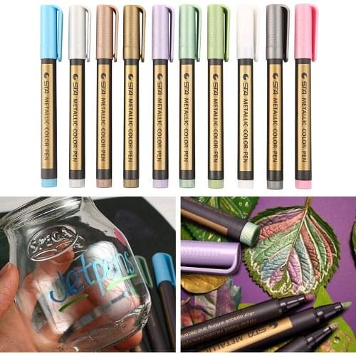 10PCS Color Markers Paints Pens Art Permanent Writing Markers for Paper Stone Glass Wall marker paint pen