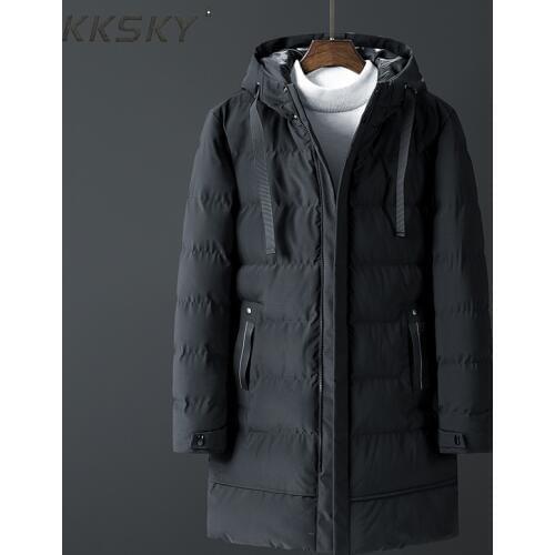 Winter Jacket Coat For Men New Mens Parkas Long Cotton Brand Bomber Jacket Thick Parka Homme Warm Tops -20 Degree Zipper Coat