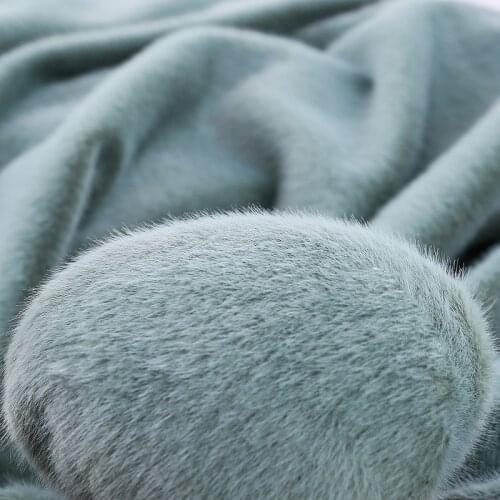 160cm Width Soft Solid Color Pink Imitation Gold Mink Velvet Fabric For Overcoat Pillow Toys, Gray, Yellow, White, Black, Blue