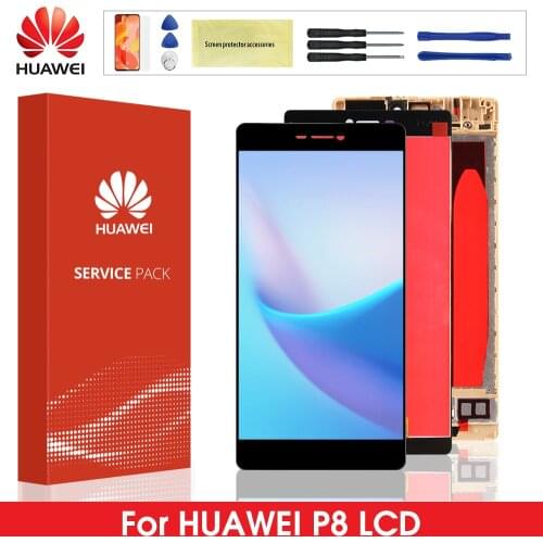 ORIGINAL P8 LCD For HUAWEI P8 Display Touch Screen Replacement with Frame For HUAWEI P8 LCD Display GRA L09 gra-l09 gra-ul10