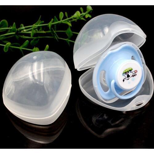 Portable Baby Pacifier Nipple Box Nipple Shield Case Infant Dustproof Pacifier Storage Box Pacifier Holder Soother Box